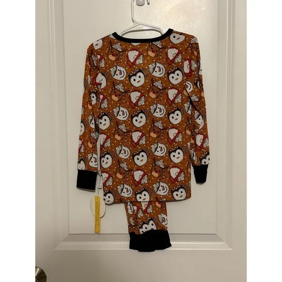 Gigi's Kids 4T PJ Set Long Sleeve Pants Snowman Penguin Reindeer Bamboo Blend - Picture 3 of 7